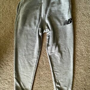 New Balance Gray Sweatpants Tapered Fleece Joggers